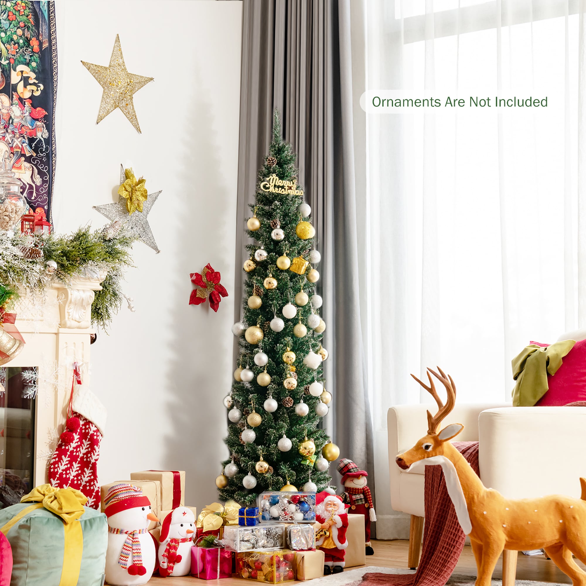 Costway CM23632 Artificial-Christmas-Trees - View #6