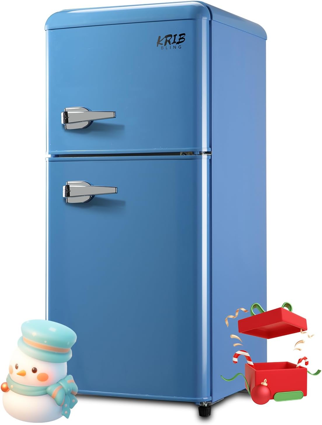Runesay HBCOLR-07 3.5-Cu. Feet with Freezer ( Blue ) Garage Ready