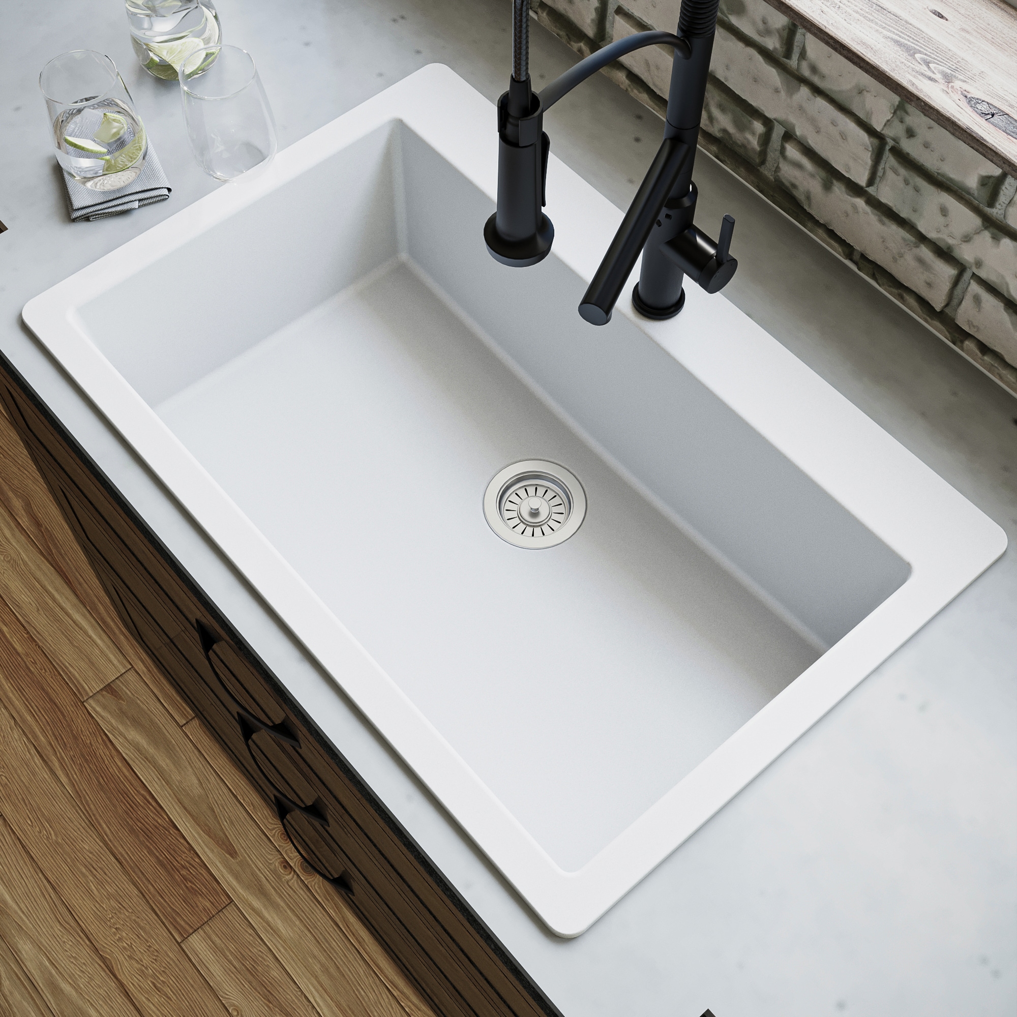 Karran QT-812-WH Kitchen-Sinks - View #4