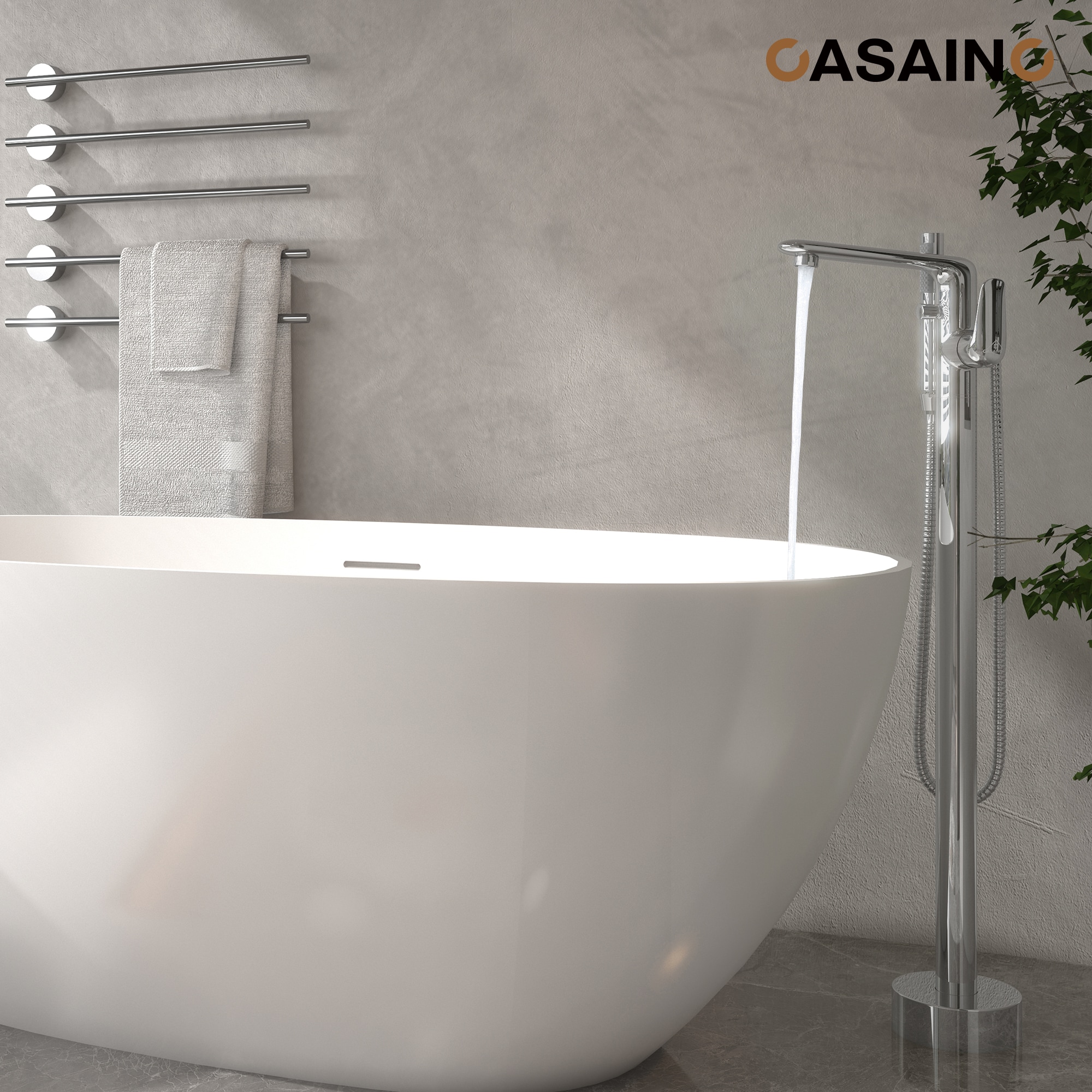 CASAINC KCLT0054-CP Roman-Tub-Faucets - View #3