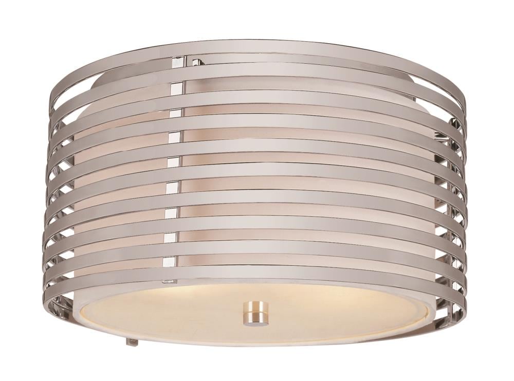 Lucid Lighting PND-871 3 -Light 13-in Polished Chrome Flush Mount Light