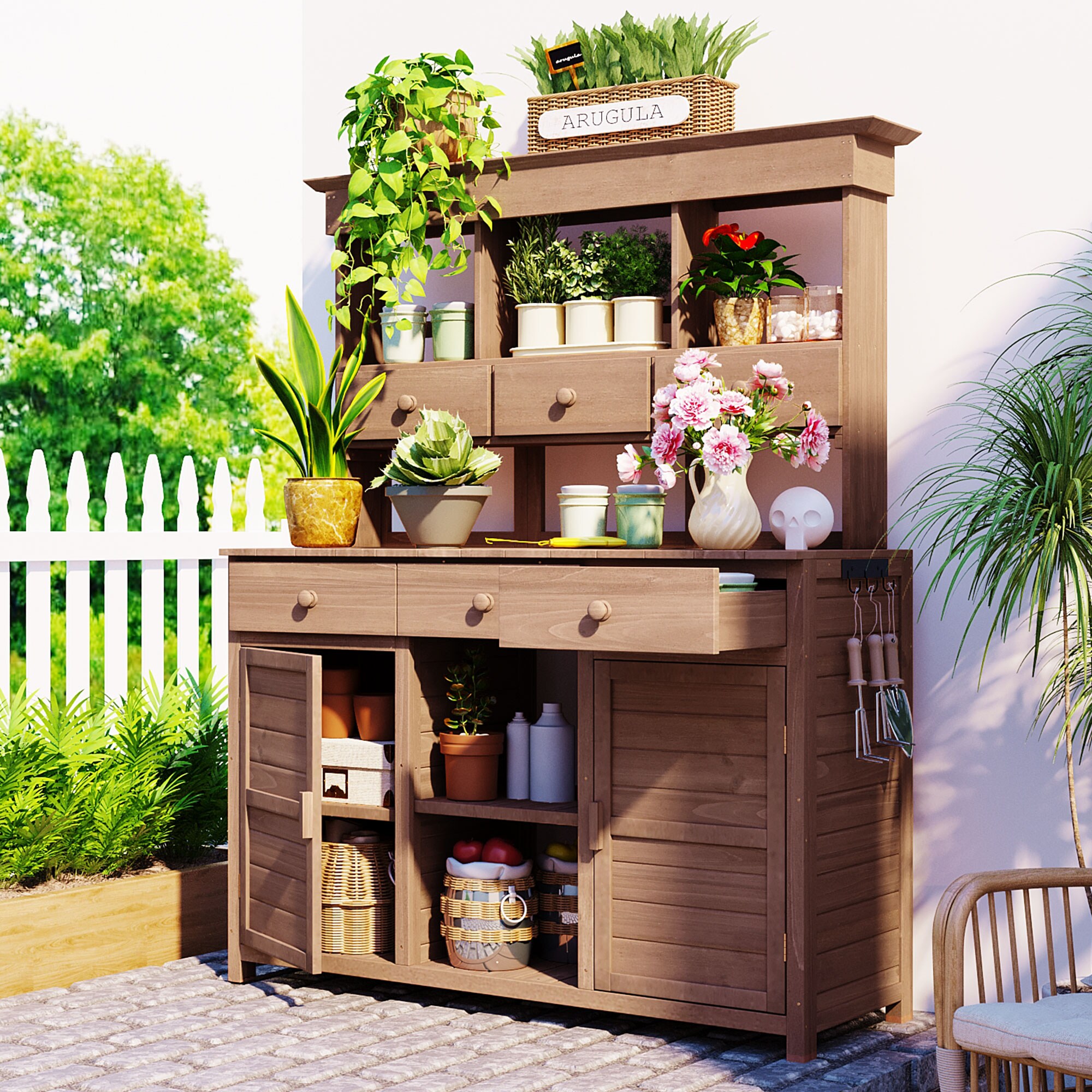 Kahomvis G243-QP717-09 Potting-Benches - View #2