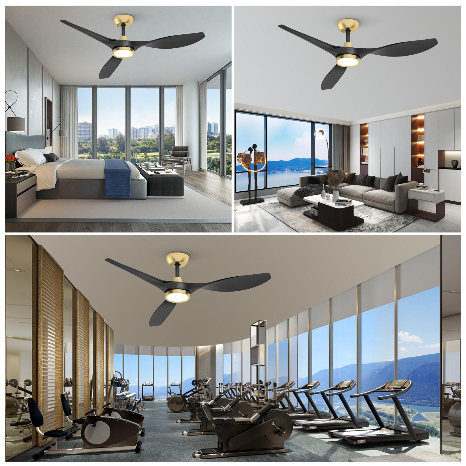 ocioc OC52-BG-3D-R3 Ceiling-Fans - View #2