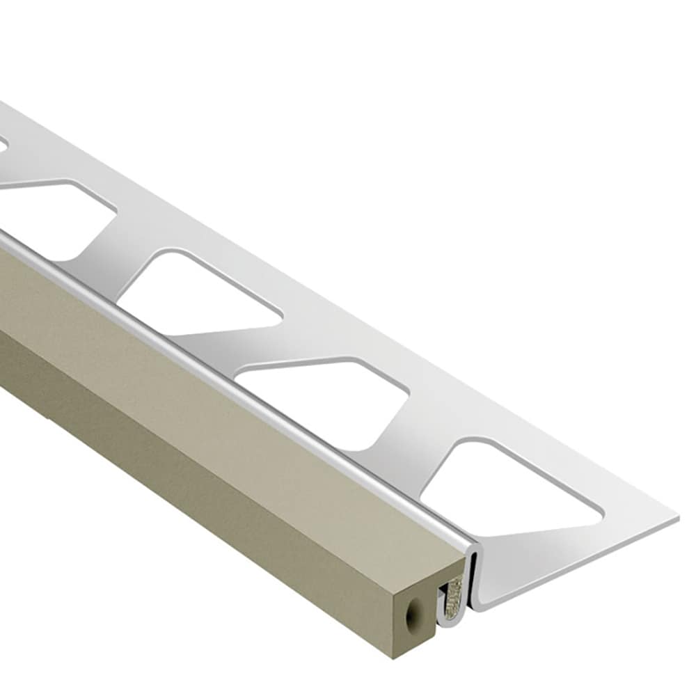 Schluter Systems EKSA210G Dilex-KSA 0.813-in W x 98.5-in L Grey Steel Movement joint Tile Edge Trim