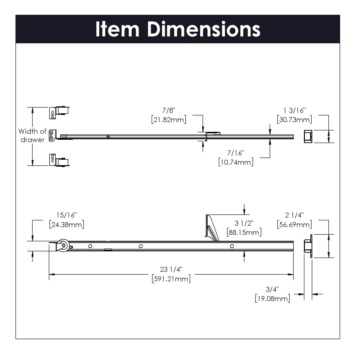 Hickory Hardware P1175-2C-5B Drawer-Slides - View #6