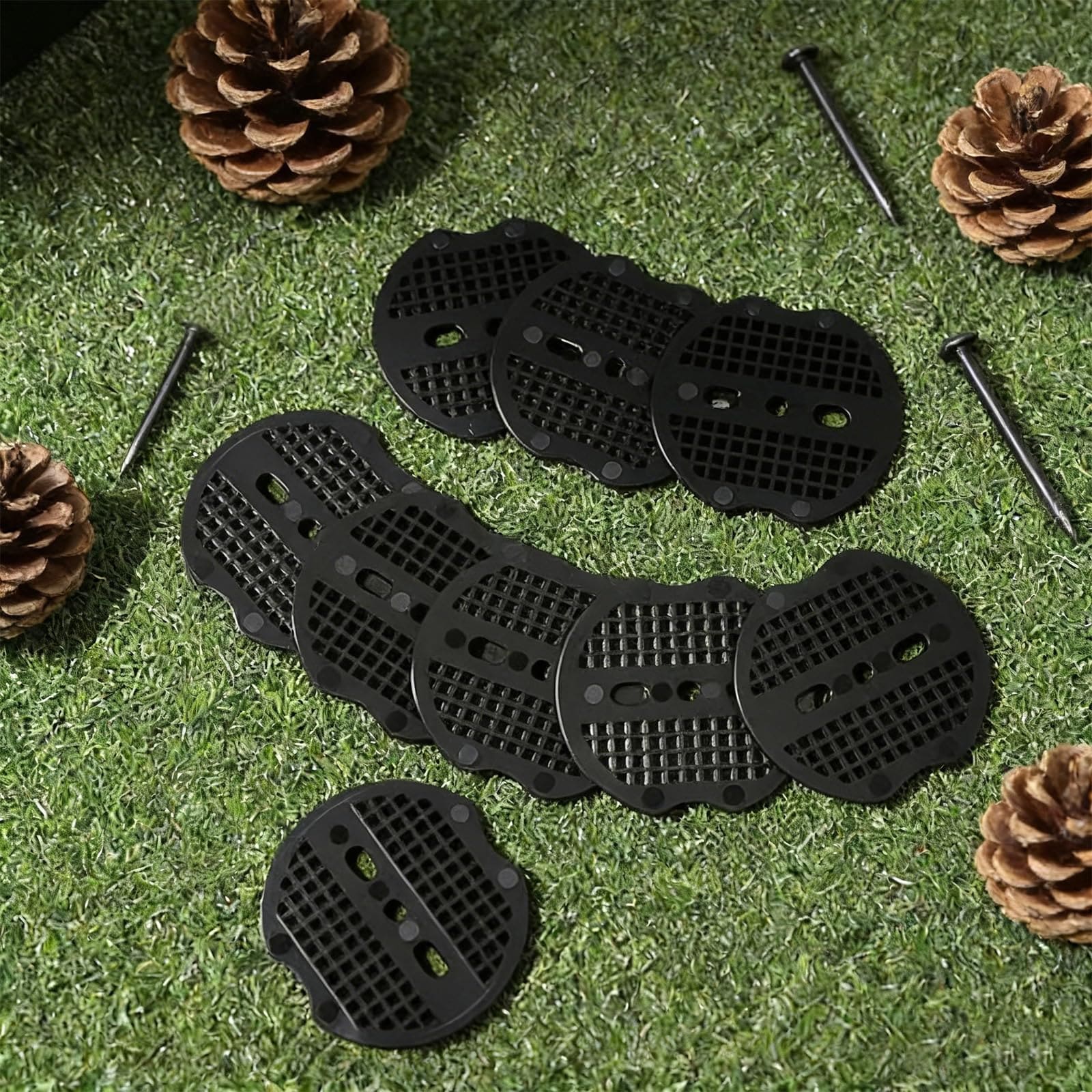 Yichuhaoxi Garden Staples Plastic Buffer Washer Landscape Stakes Pad ...