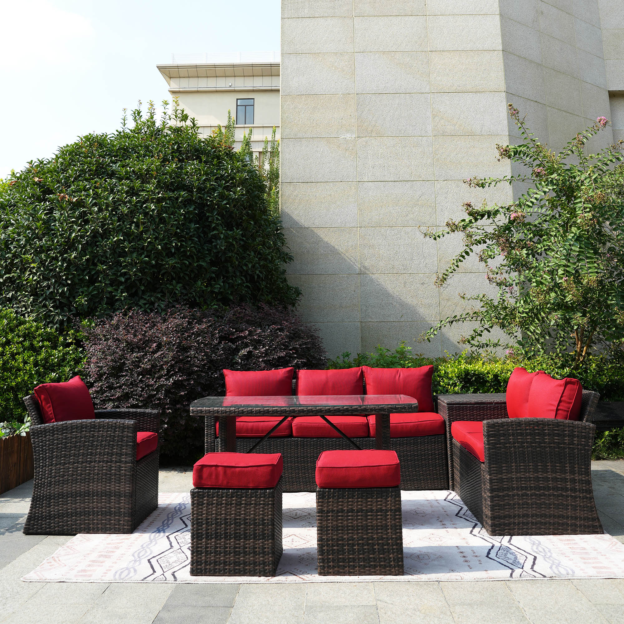 Direct Wicker 1403BRE Patio-Conversation-Sets - View #5