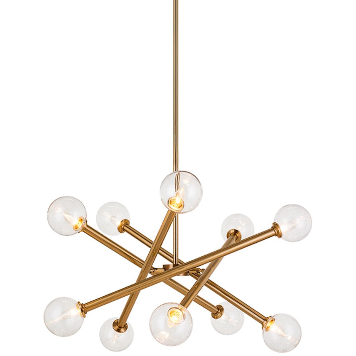 Matteo 2444297 Lighting C64610AGCL Matchstix Pendant Aged Gold Brass