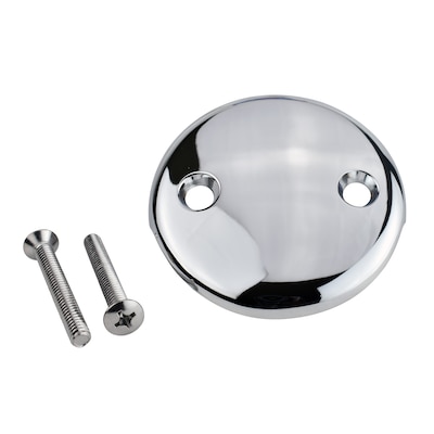 Brushed Nickel Or Chrome Keeney One Hole Face Plate Overflow 