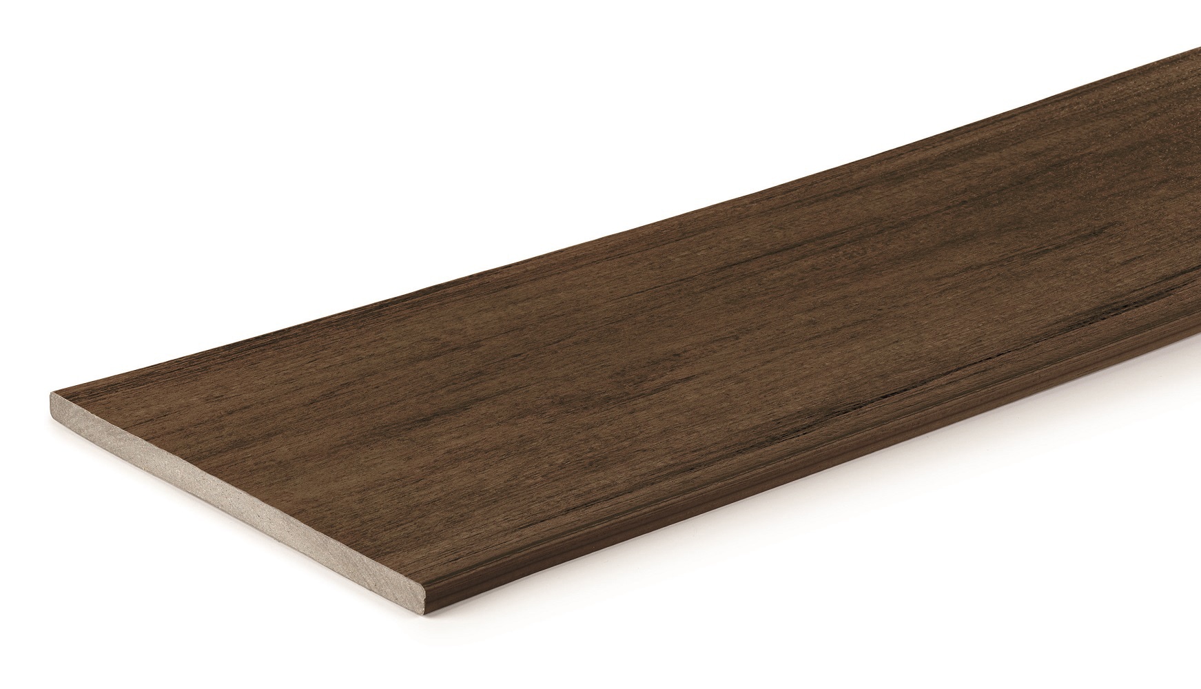 TimberTech FBRC12DR Reserve 1/2-in x 12-in x 12-ft Composite Dark Roast Fascia deck board