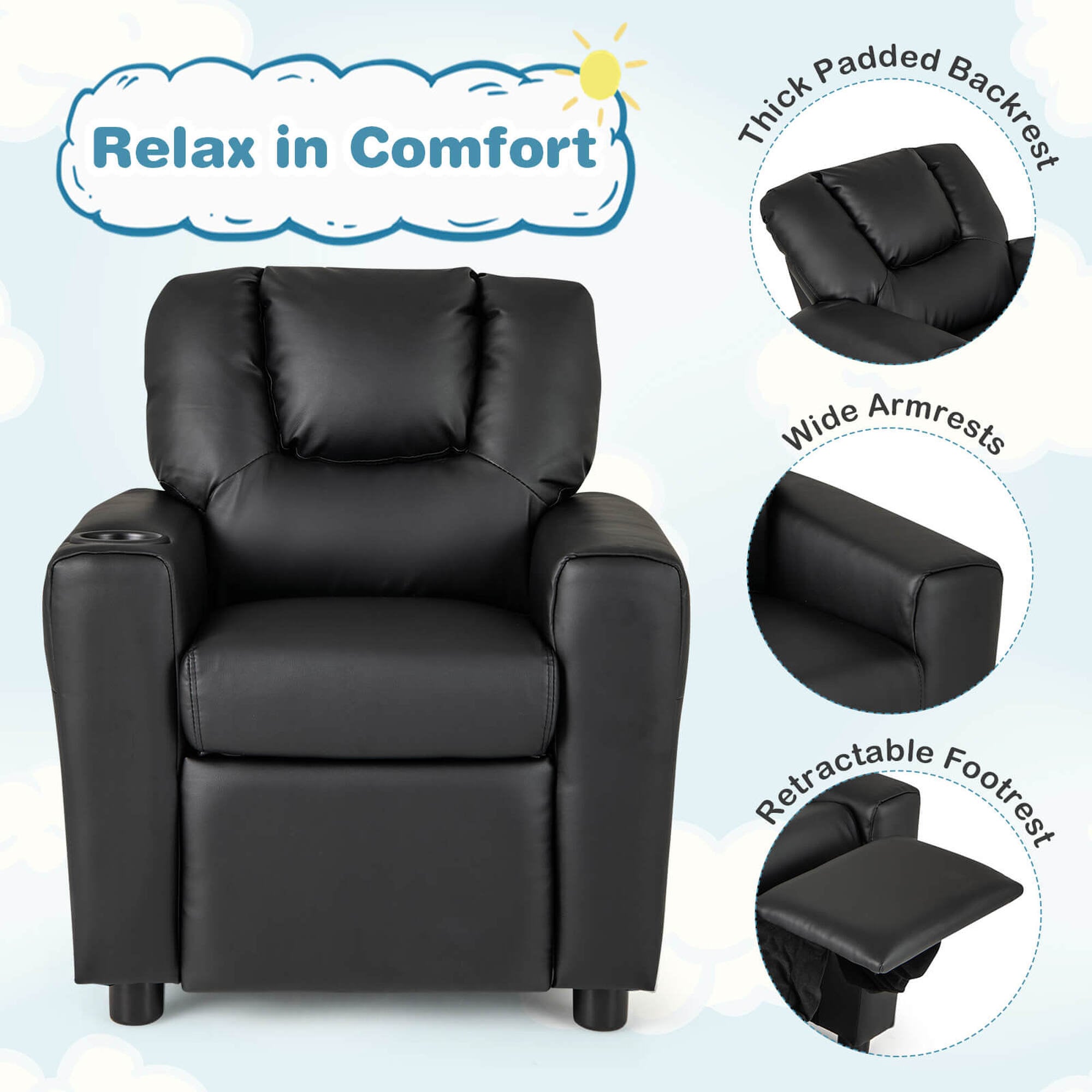 Costway HCST04936 Kids-Chairs - View #3