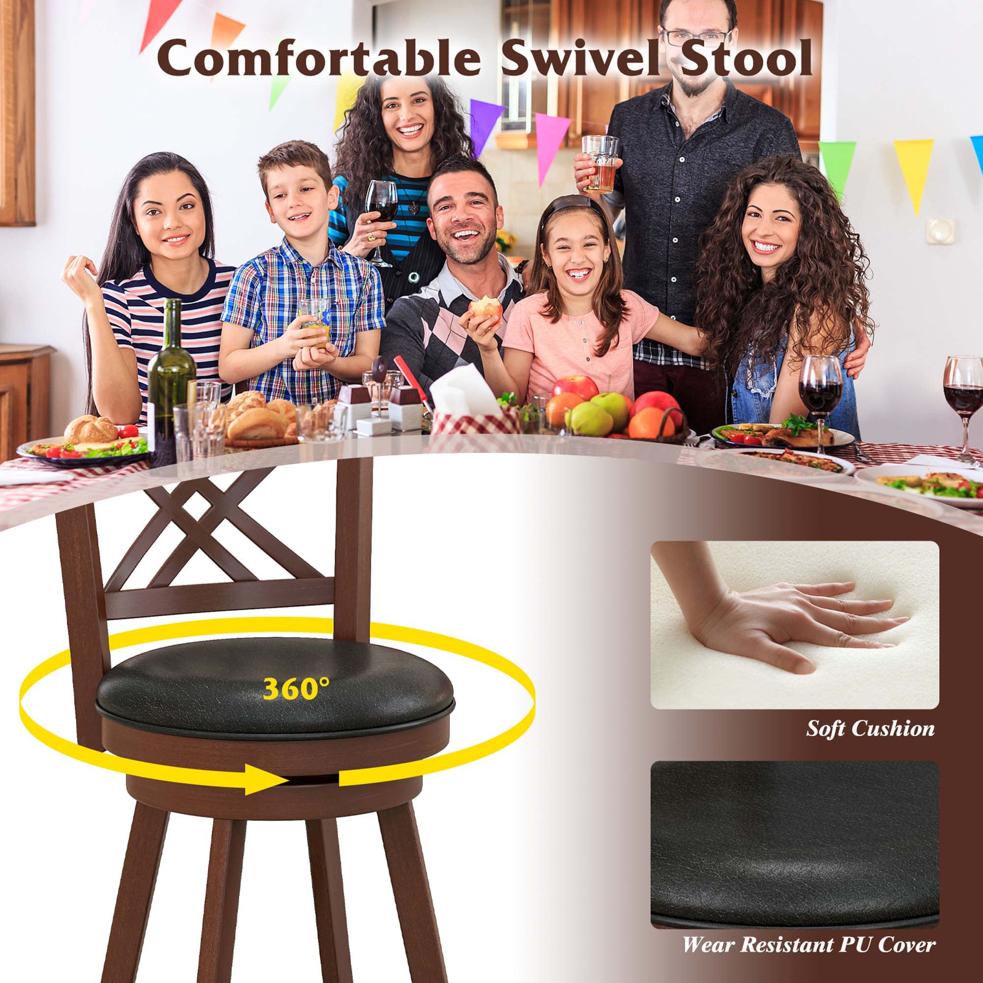 Costway SXL00143 stools - View #4
