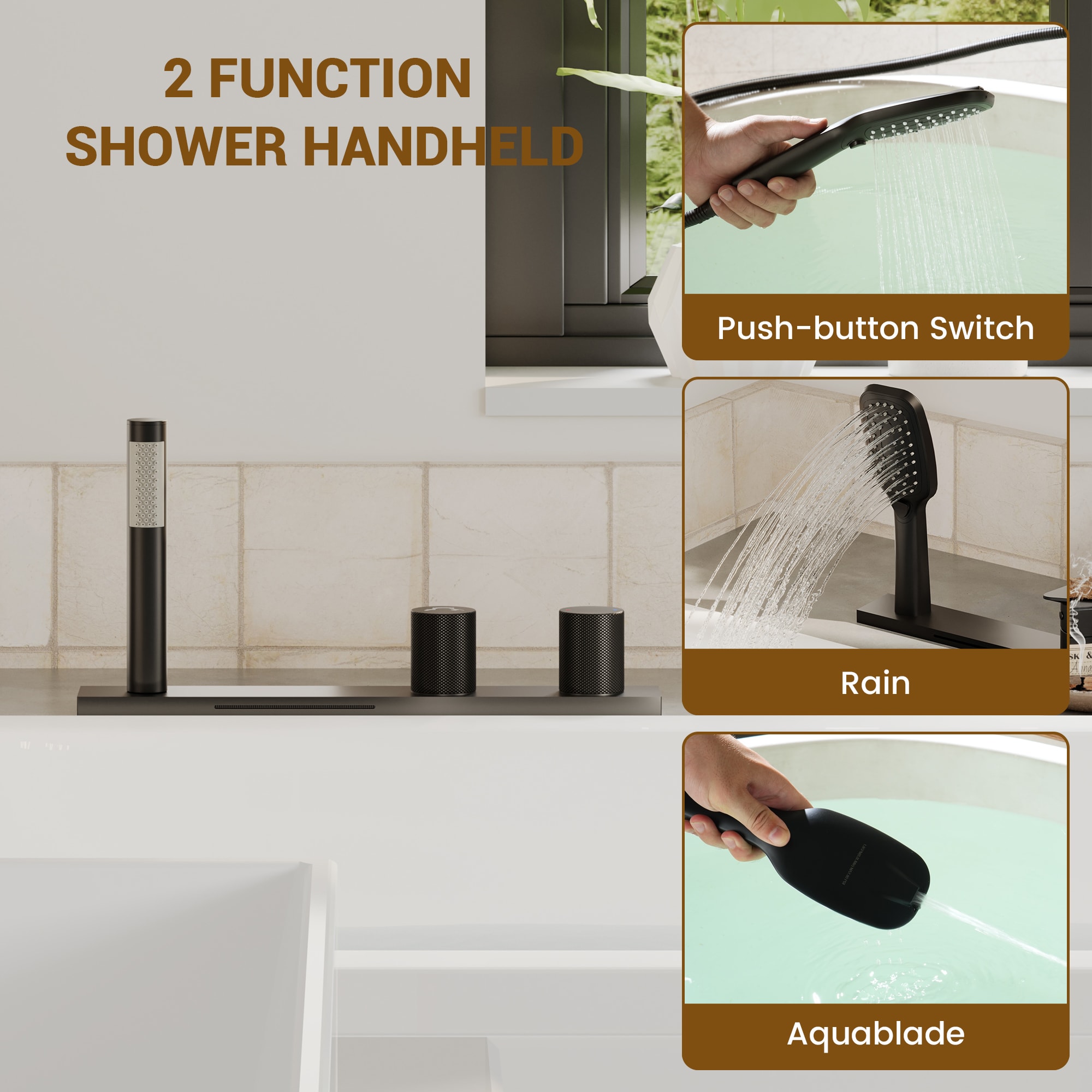 CASAINC CA-I4344-BG Roman-Tub-Faucets - View #7