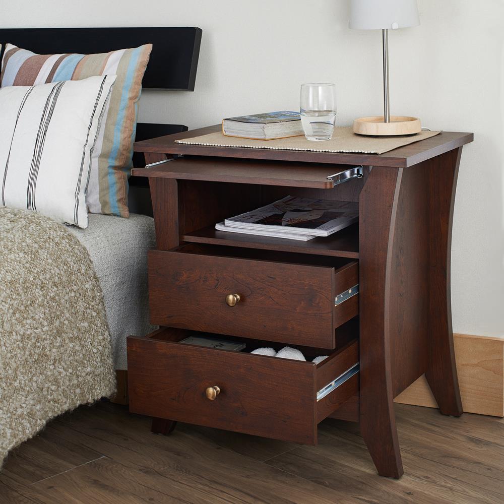 Furniture of America Grove Vintage Walnut Walnut Nightstand in the ...