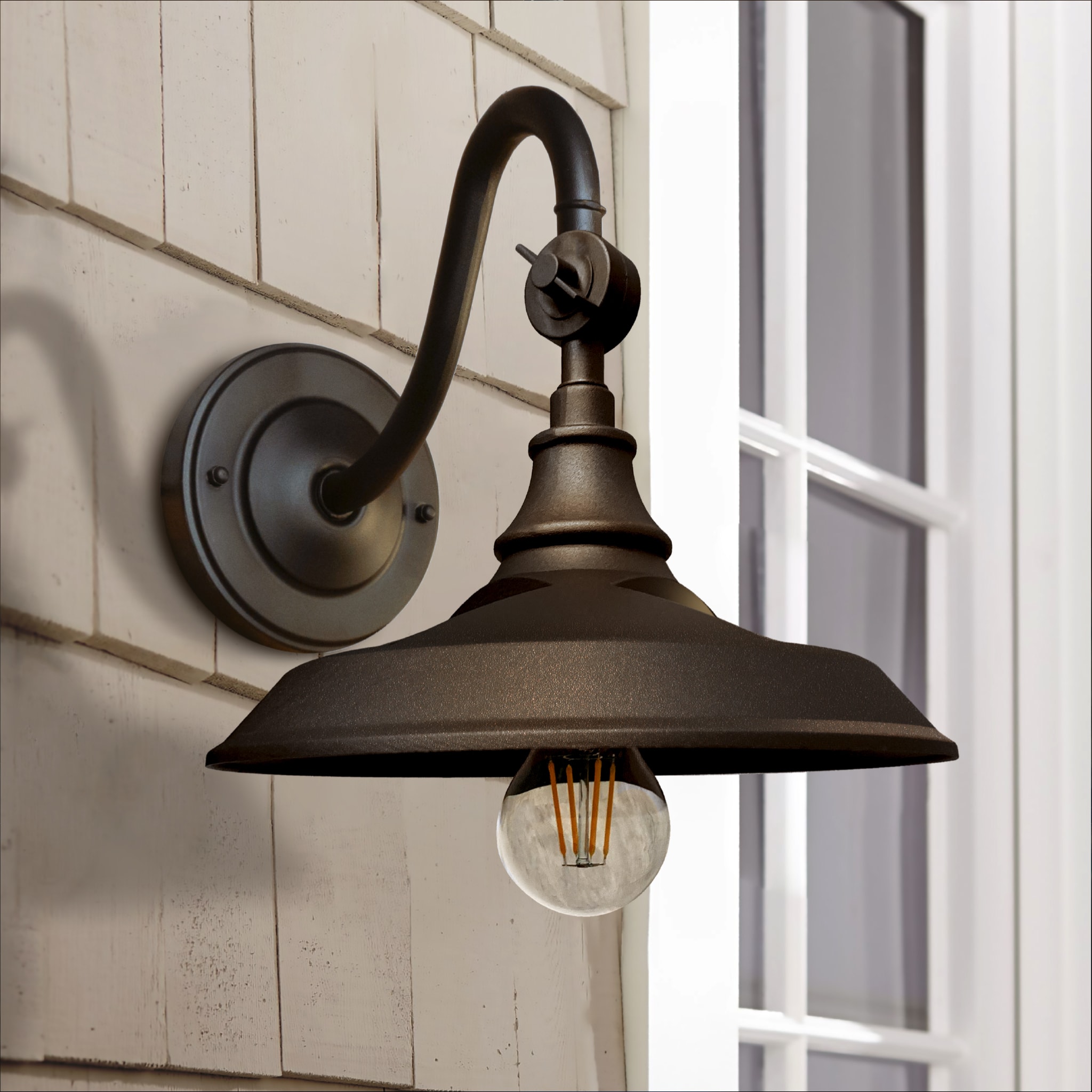 Classy Caps SBL738 70 -Lumens 1 -Watt Dark Bronze Solar LED Outdoor Wall light kit 2700-K