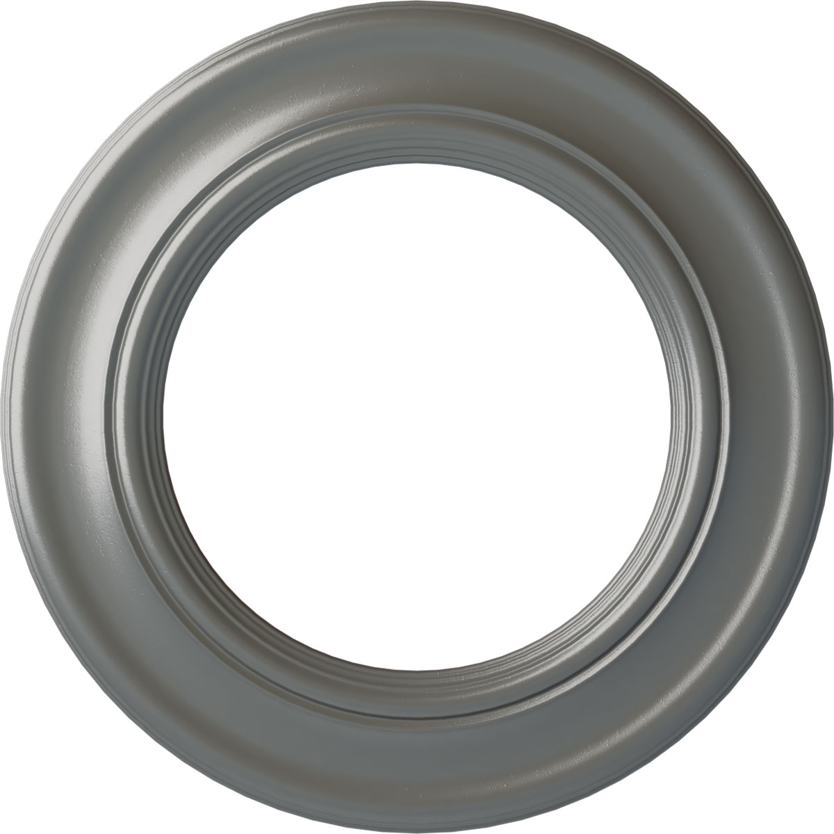 Ekena Millwork CM20HOSLS Holmdel 20.875-in W x 20.875-in L Painted Silver Polyurethane Whole Ceiling Medallion