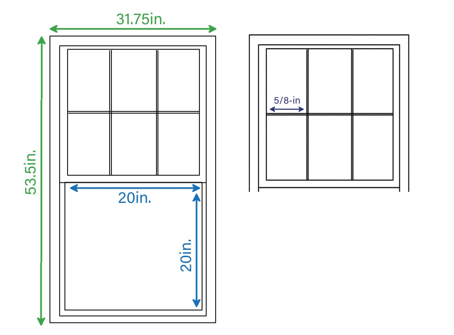 RELIABILT 3900DHGR3165340001 Double-Hung-Windows - View #3