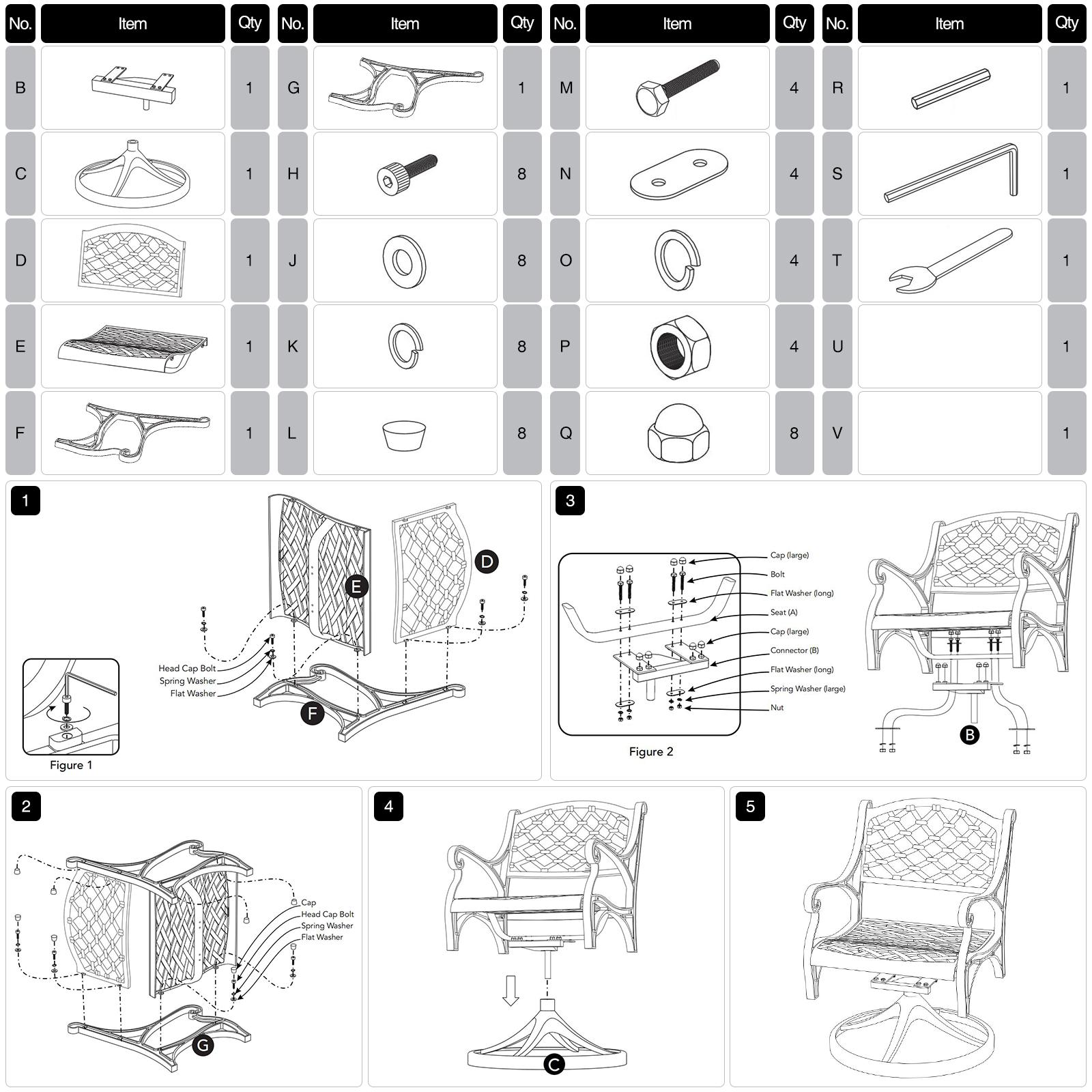 Bayfeve BF-7087SKH Patio-Chairs - View #5