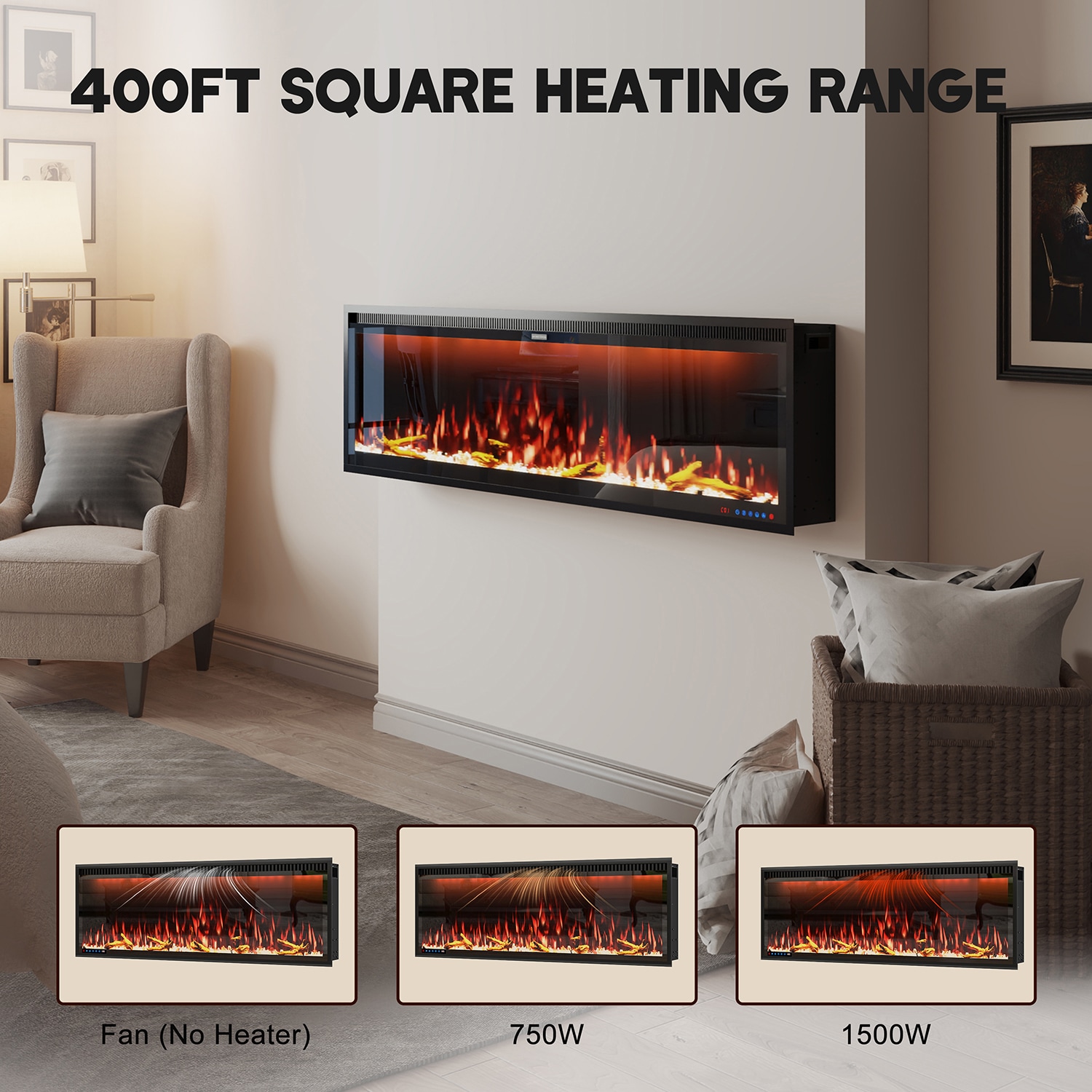 Mondawe MO-BI60Z Electric-Fireplaces - View #7