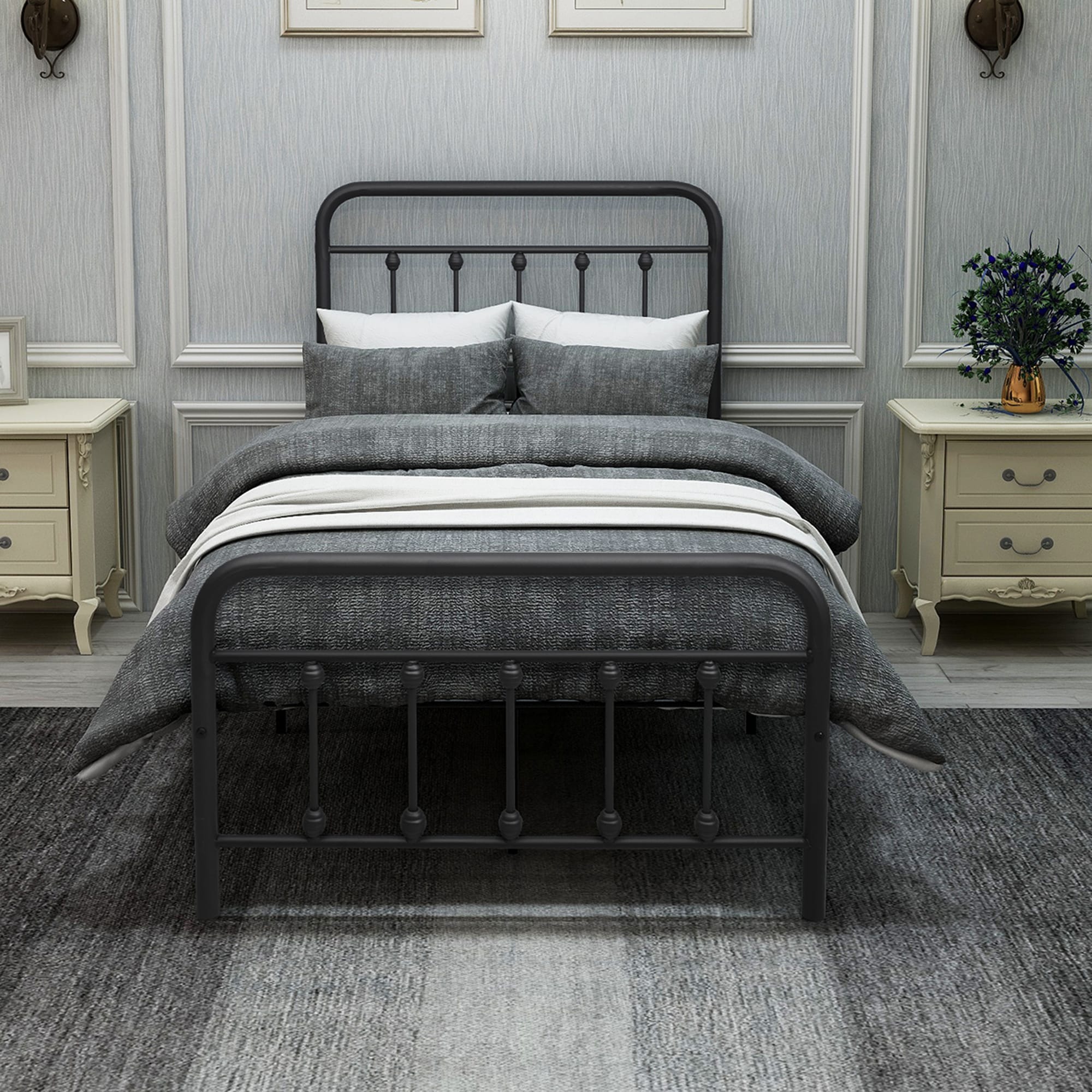 Metal Frame Twin Beds At Lowes.com