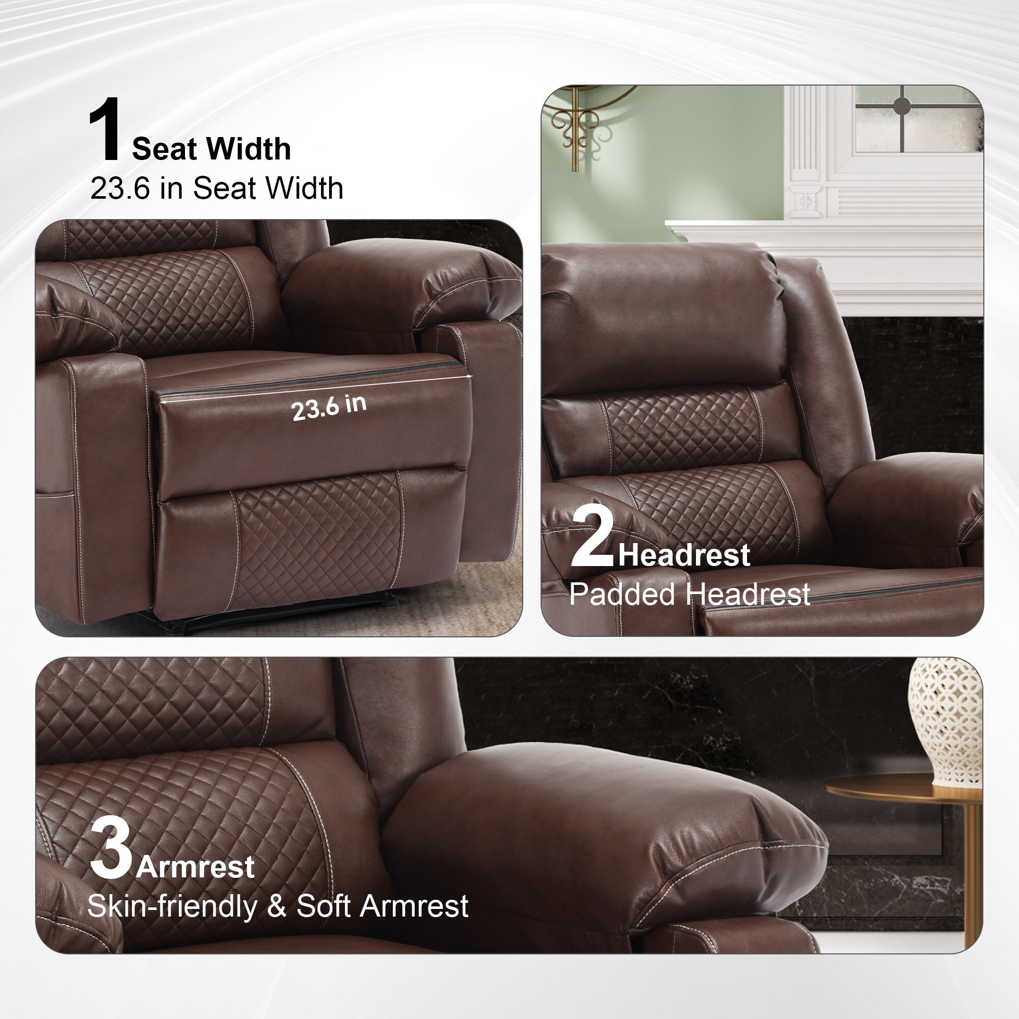 Clihome CL029-BR Massage-Chairs - View #7