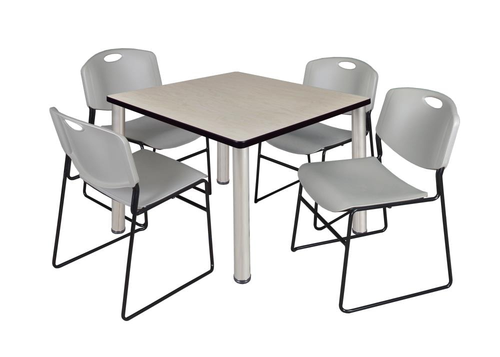 Regency TB3636PLBPCM44GY Breakroom Off-white 4-Person Training Table (36-in W x 29-in H)