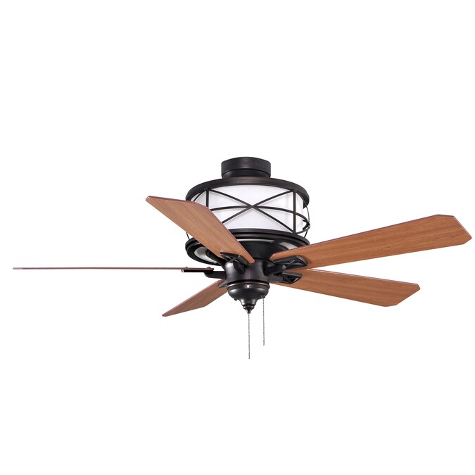 Allen Roth 52 In Sonning Aged Bronze Ceiling Fan With Light Kit The Fans Department At Com - Allen Roth Ceiling Fan Light Replacement