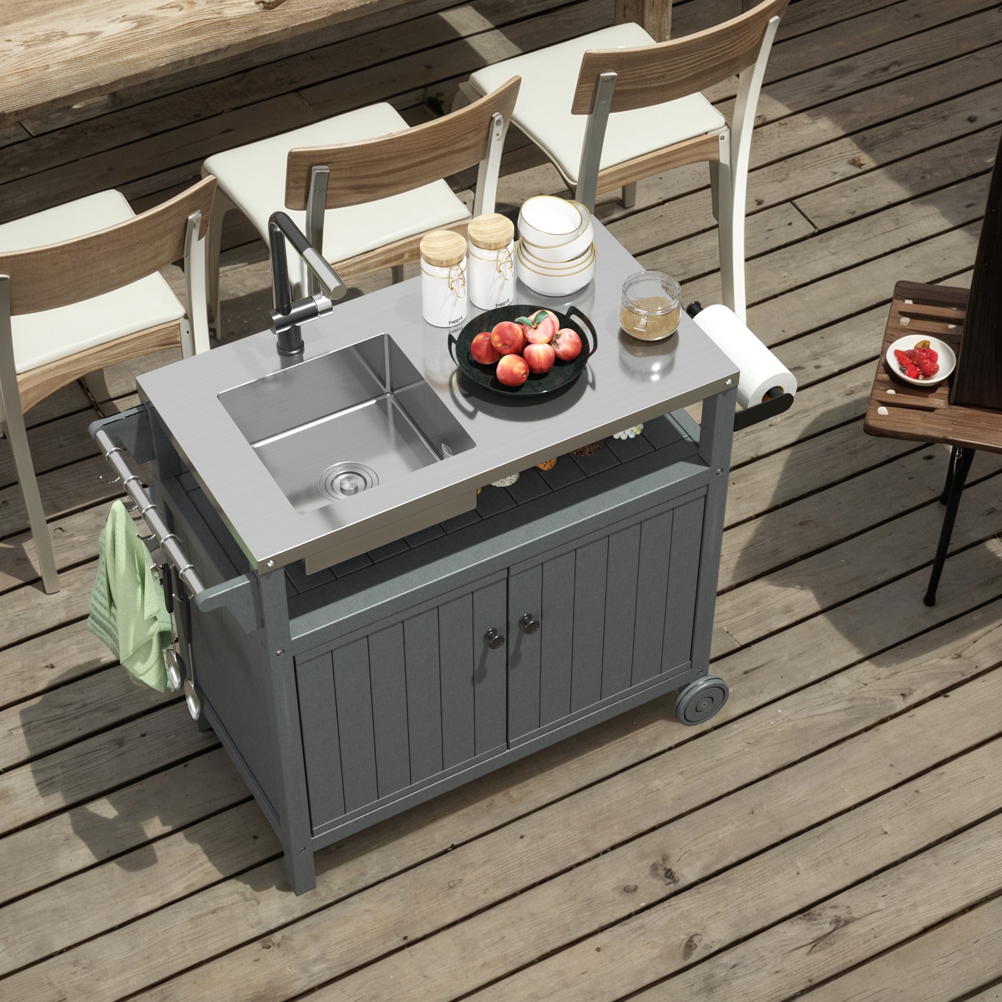 Poly furniture DC-SS06-GY Grill-Carts-Grill-Stands - View #10