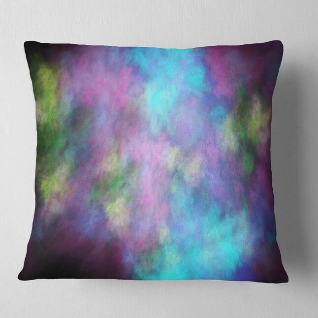 Designart 16-in x 16-in Purple Indoor Decorative Pillow in the Throw ...