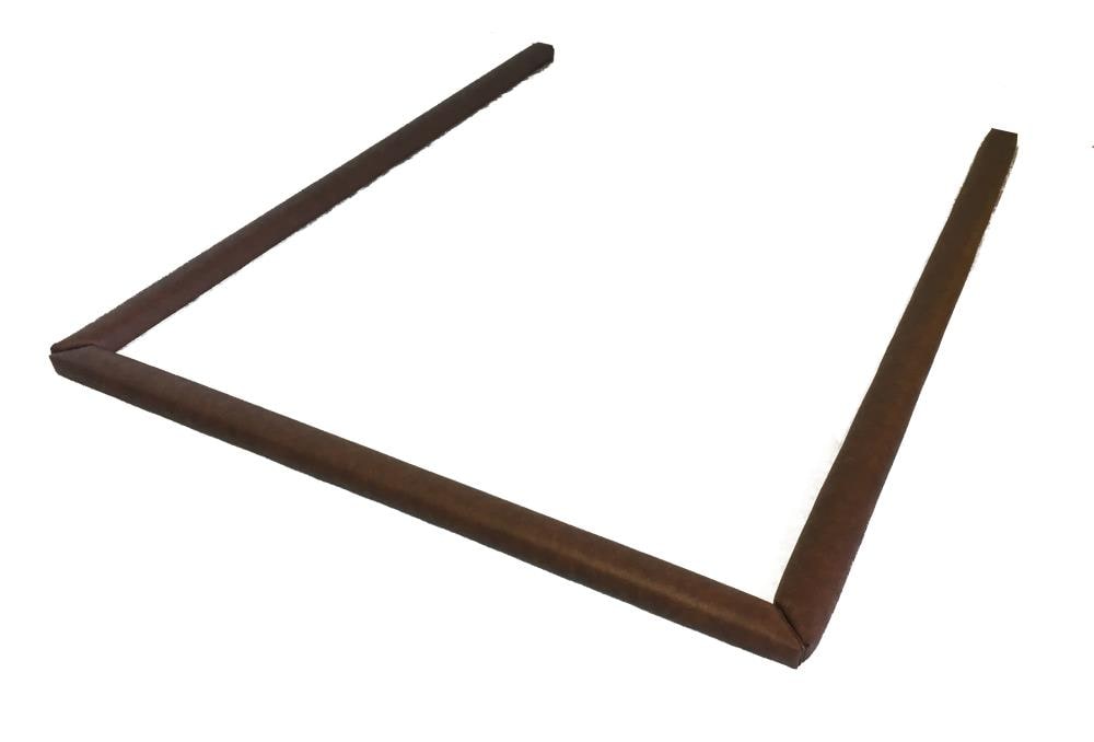 Strobel 9100CVA3PCK257 3 Piece Vinyl Upholstered Padded Rail Cap Cushions Brown Vinyl King