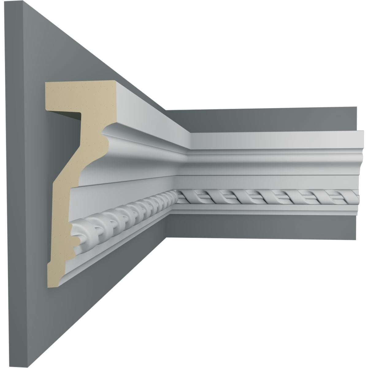 Ekena Millwork CHA04X01RO-CASE-2 Chair-Rail-Moulding - View #5