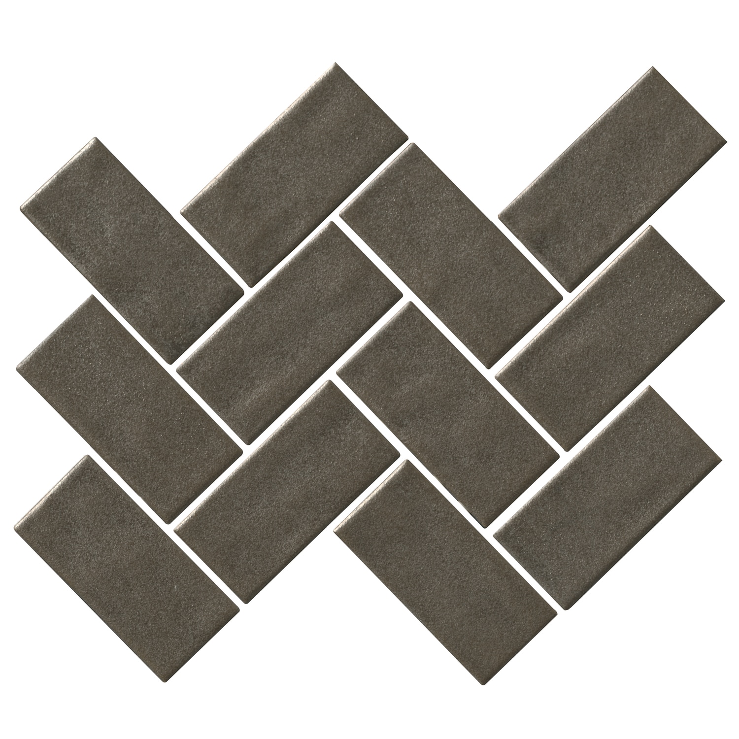 Hillcrest Ridge Metallic Vibe 12-in x 14-in Glossy Ceramic Herringbone Patterned Wall Tile (8.04-sq. ft/ Carton) | - American Olean AT2524HERRMS1P2