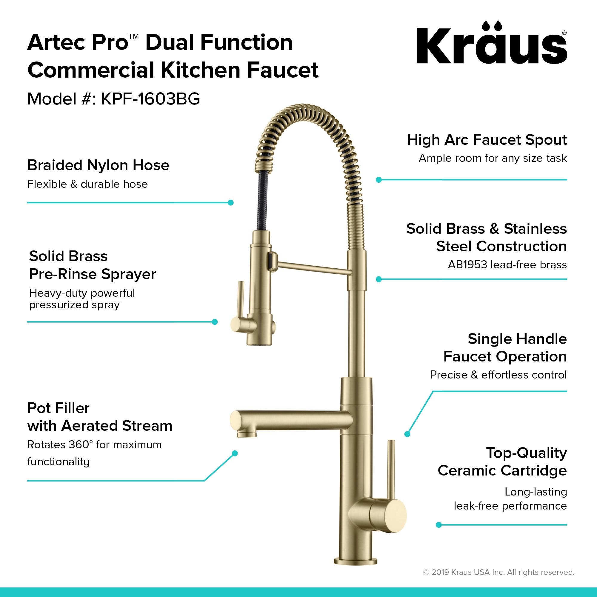 Kraus KPF-1603BG Kitchen-Faucets - View #10