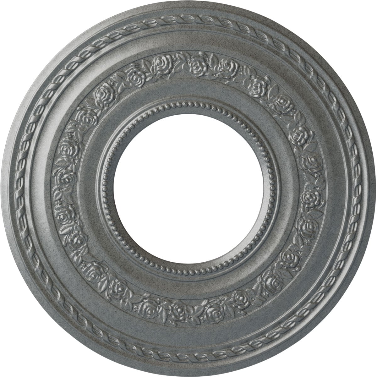 Ekena Millwork CM29ATPLS Anthony 29.375-in W x 29.375-in L Painted Platinum Polyurethane Whole Ceiling Medallion