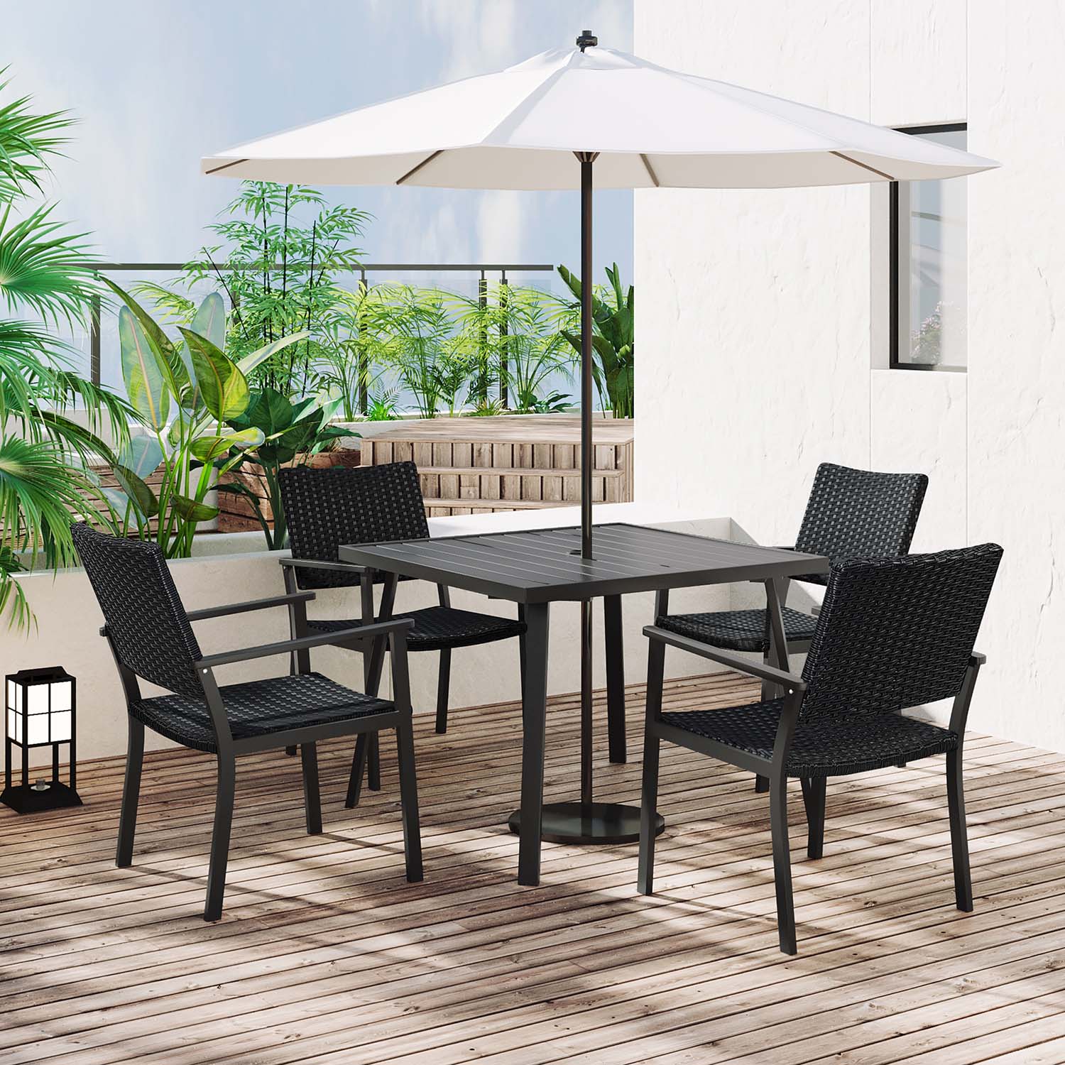 SINOFURN SYA010250BK Patio-Dining-Sets - View #9
