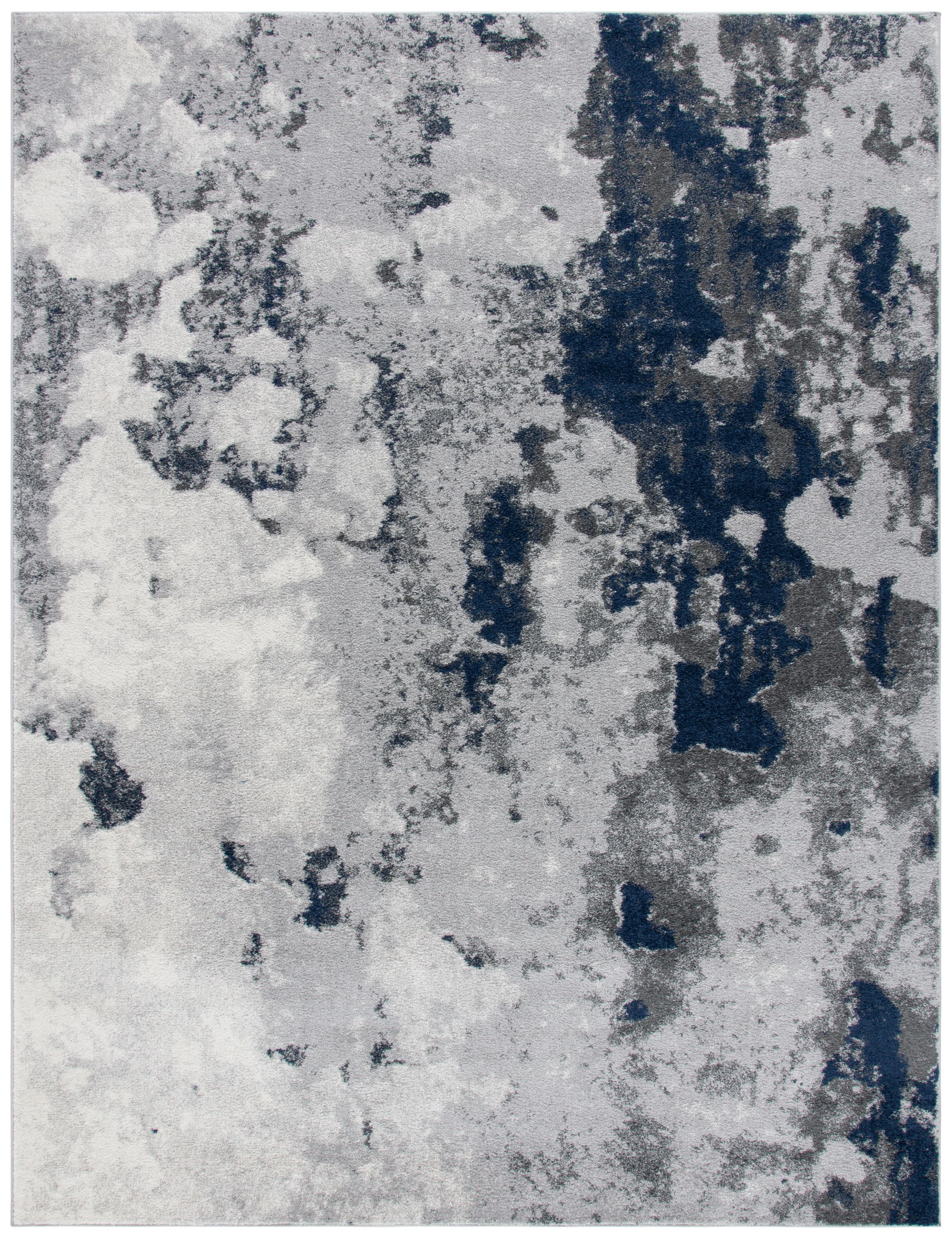 Safavieh ADR134N-8 Adirondack 8 x 10 (ft) Loomed Polypropylene Navy/Gray Rectangular Indoor Distressed/Overdyed Bohemian/Eclectic Area rug