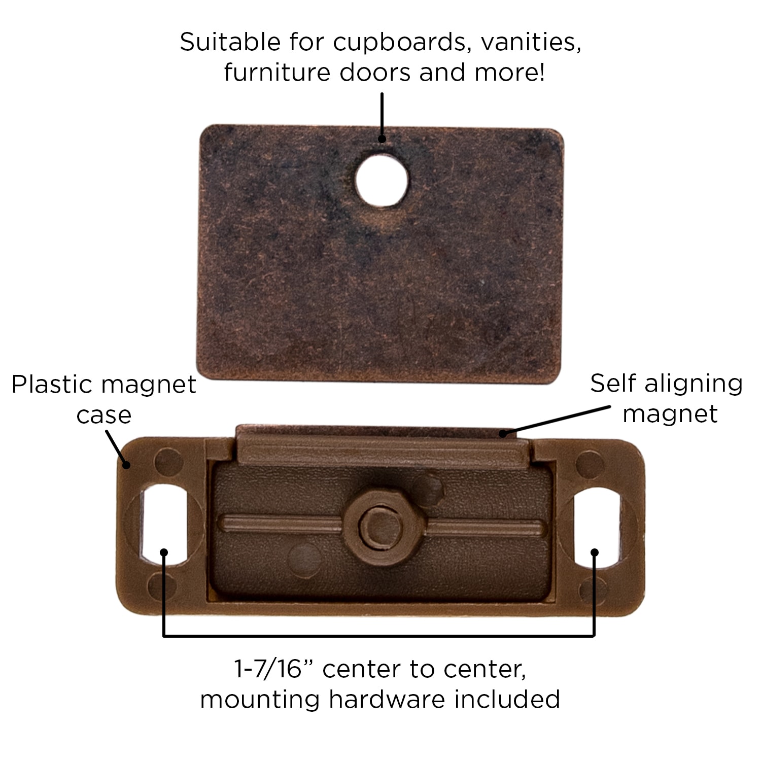 Hickory Hardware P109-2C-25B Cabinet-Latches - View #4