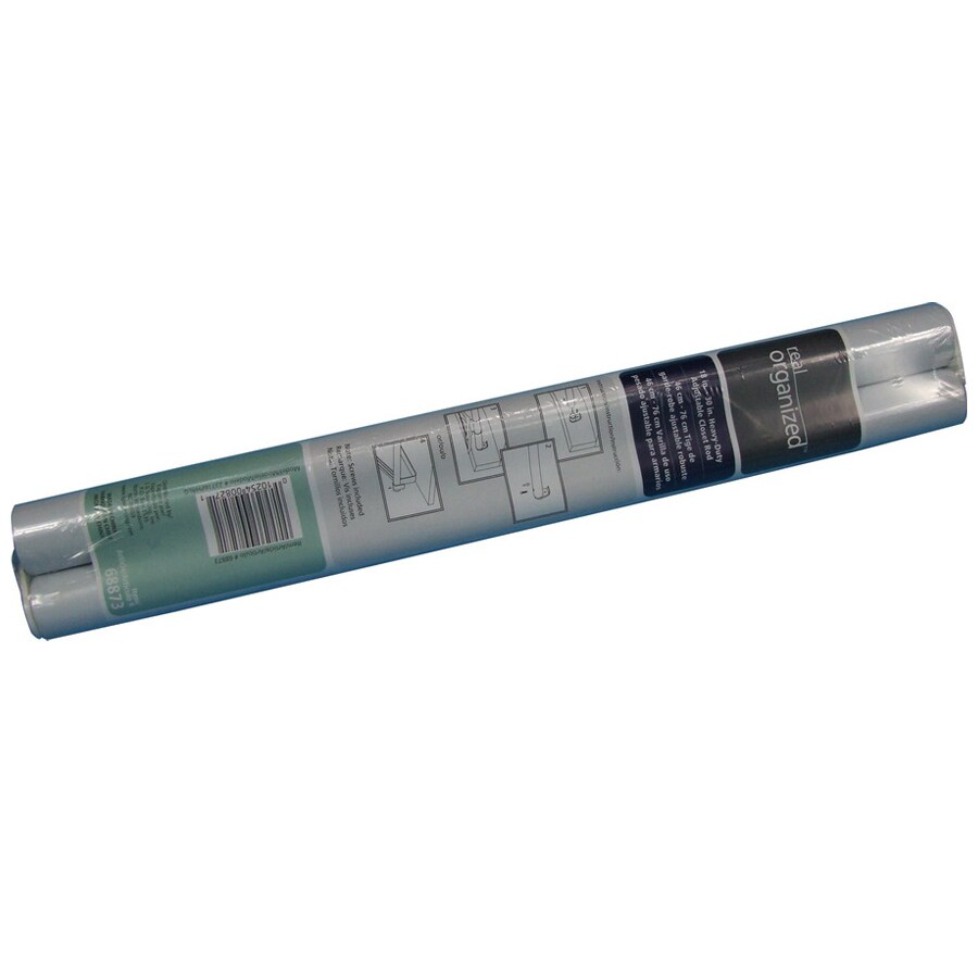 Style Selections 23712PHRLG 72-in L x 1.25-in H Extendable White Metal Closet Rod with Hardware