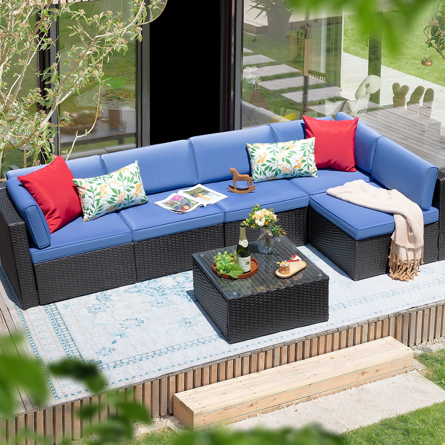 Vineego LS-TBSF2C3A1TDBU Patio-Conversation-Sets - View #4