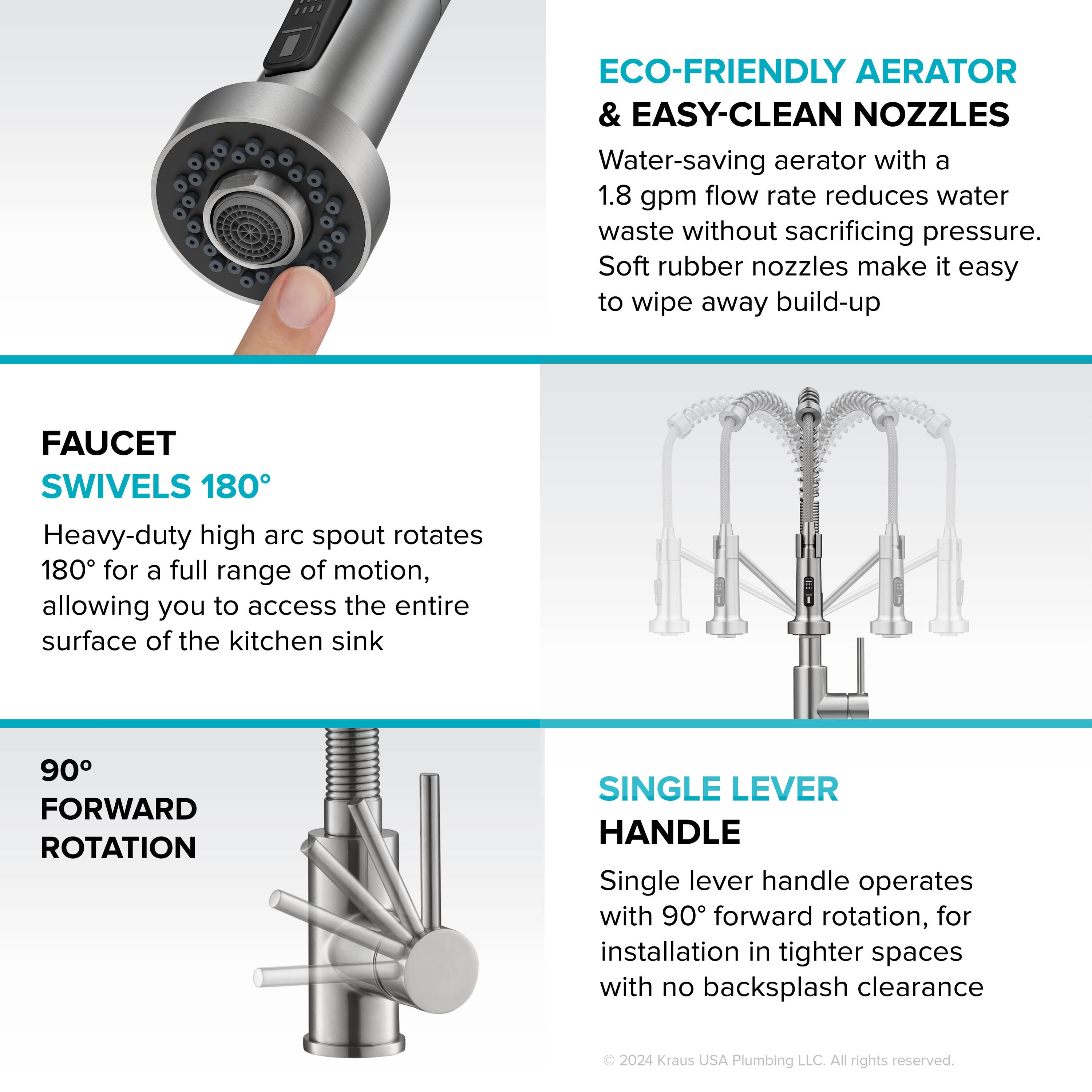 Kraus KSF-1610BBMB Kitchen-Faucets - View #14