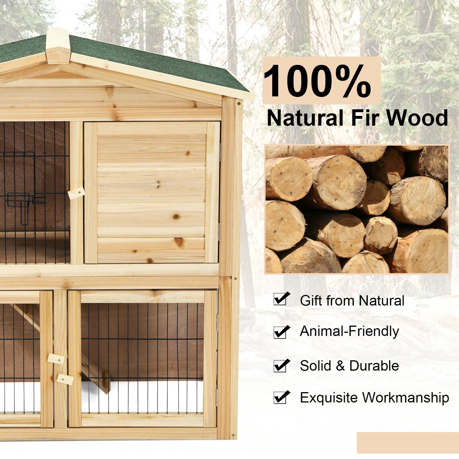 LIVIZA PH10006 Chicken-Coops-Rabbit-Hutches - View #4