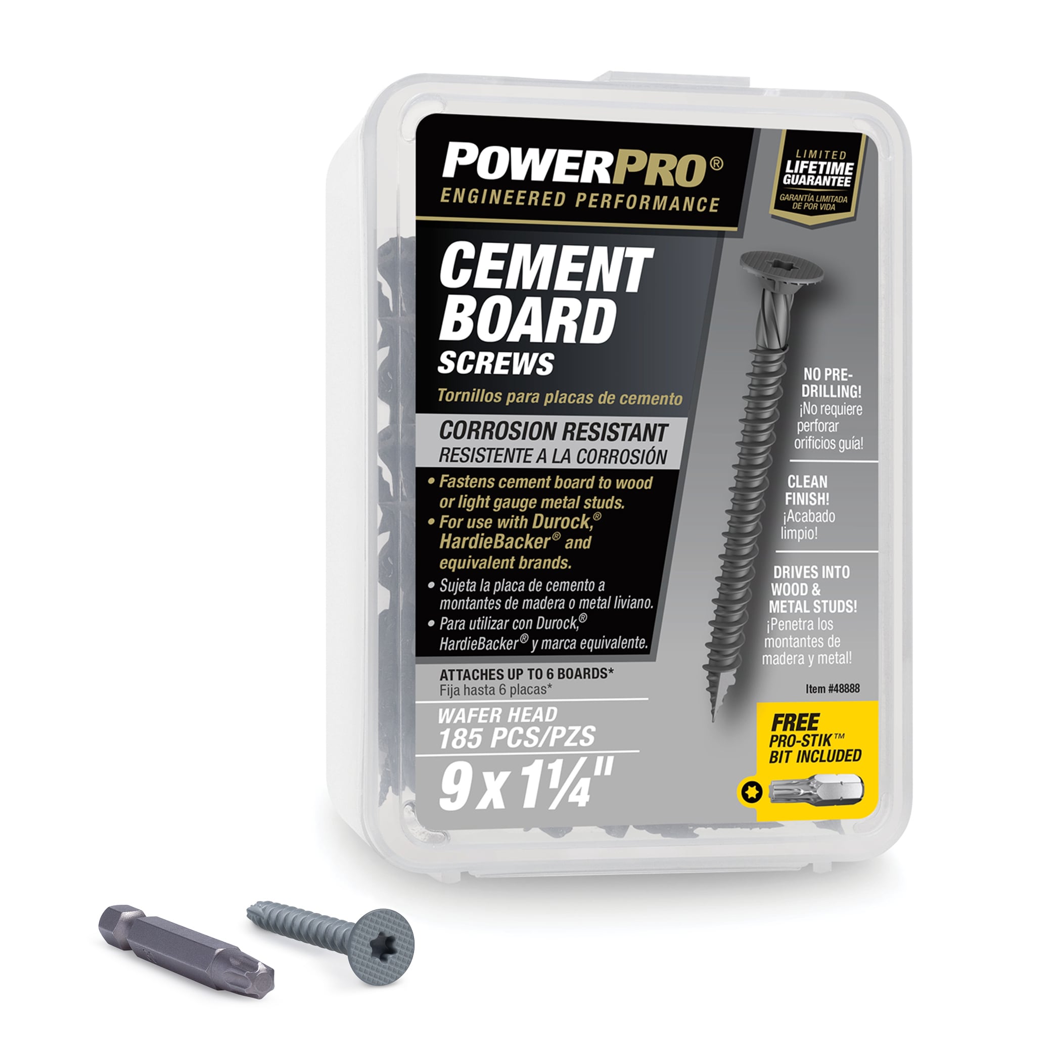 Pawan Star Xxx Video - Power Pro #9 x 1-1/4-in Star-Drive Cement Board Screws (185-Count) in the  Specialty Screws department at Lowes.com