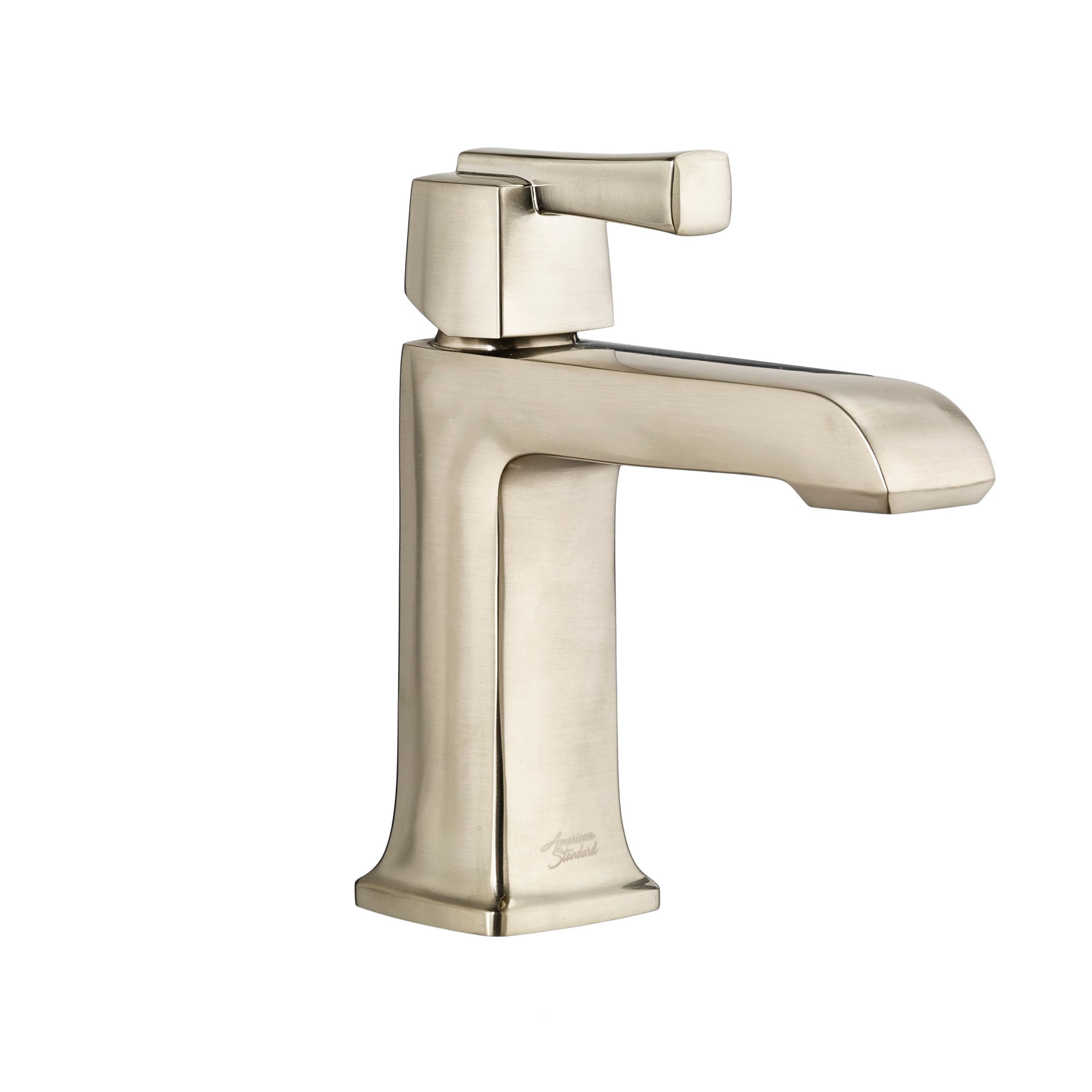 American Standard 7353101.295 Townsend Satin Nickel Single hole 1-handle WaterSense High-arc Residential Handle Bathroom Sink Faucet with Drain
