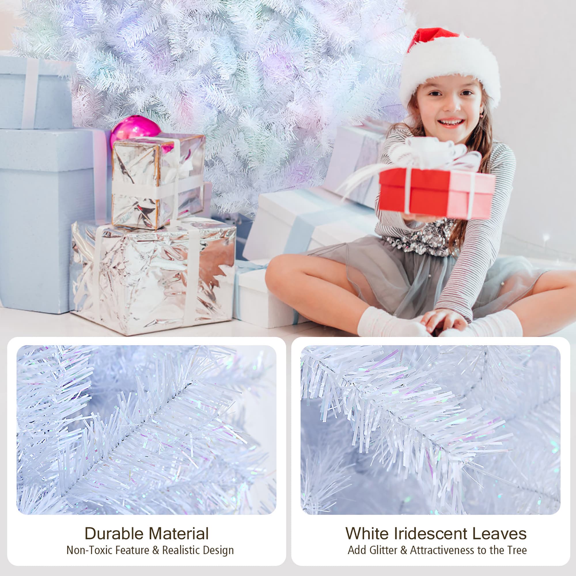 Costway CM23604 Artificial-Christmas-Trees - View #3