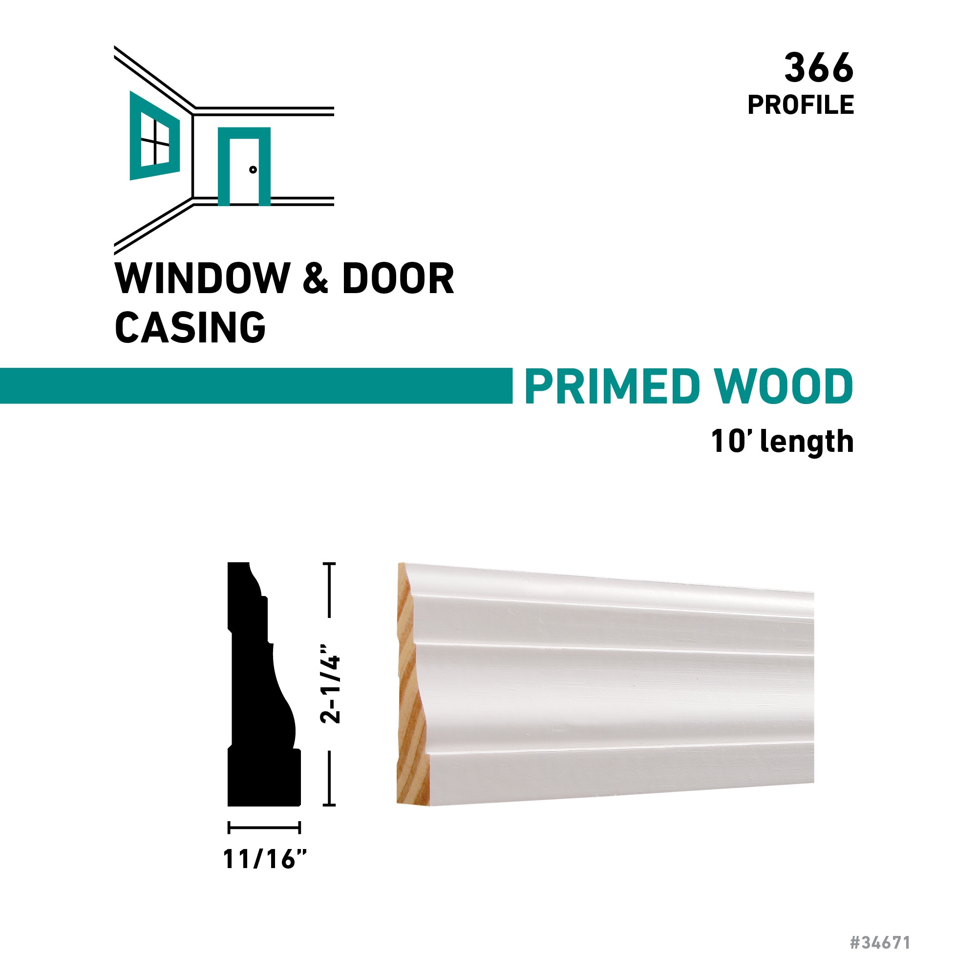 RELIABILT 36610FJPMD Window-Door-Casings - View #5