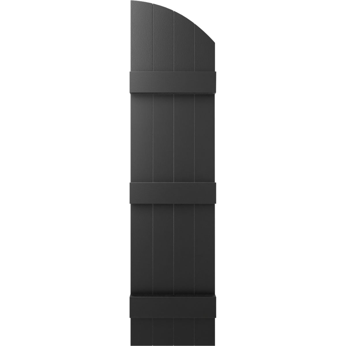 Ekena Millwork LJ6S14X05700BL 14-in W x 57-in H Black Board and batten Exterior Shutters ( 2 -Pack )