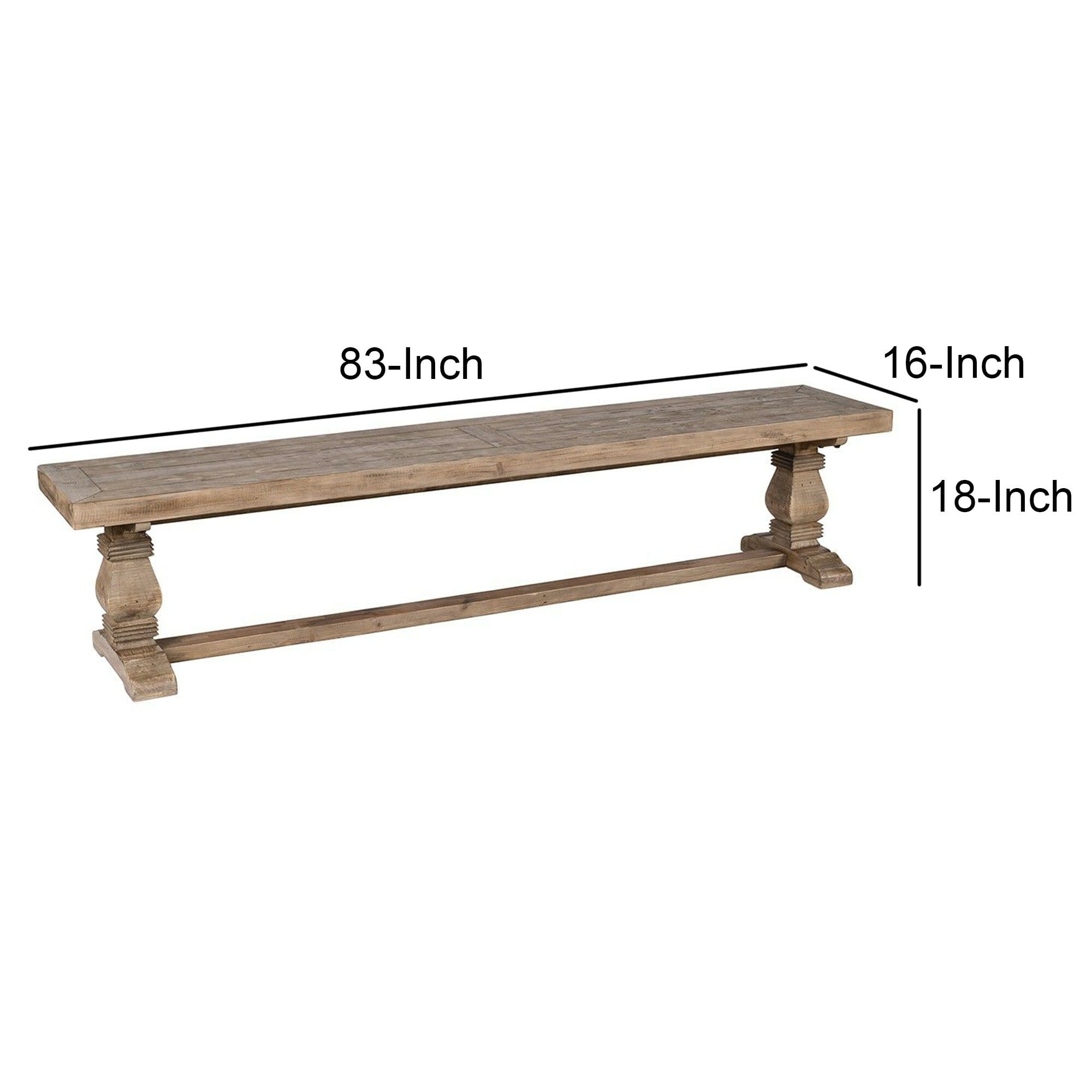 Benzara BM210353 bench - View #5