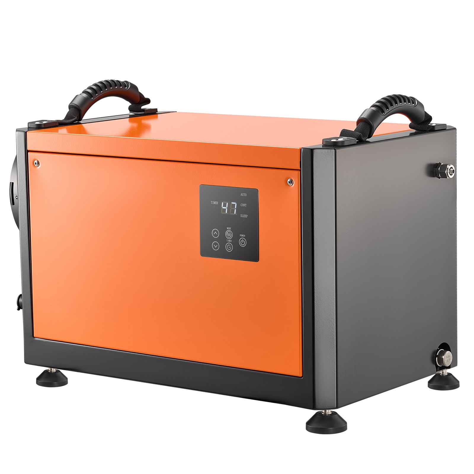VEVOR 70 Pints Commercial Dehumidifier with Pump Portable Crawl Space Dehumidifiers for Basement Storage Room Industrial Auto Defrost/Drainage Heavy-duty Galvanized Steel with 2 Drain Hoses #SCSYCSQJSLED14413V1