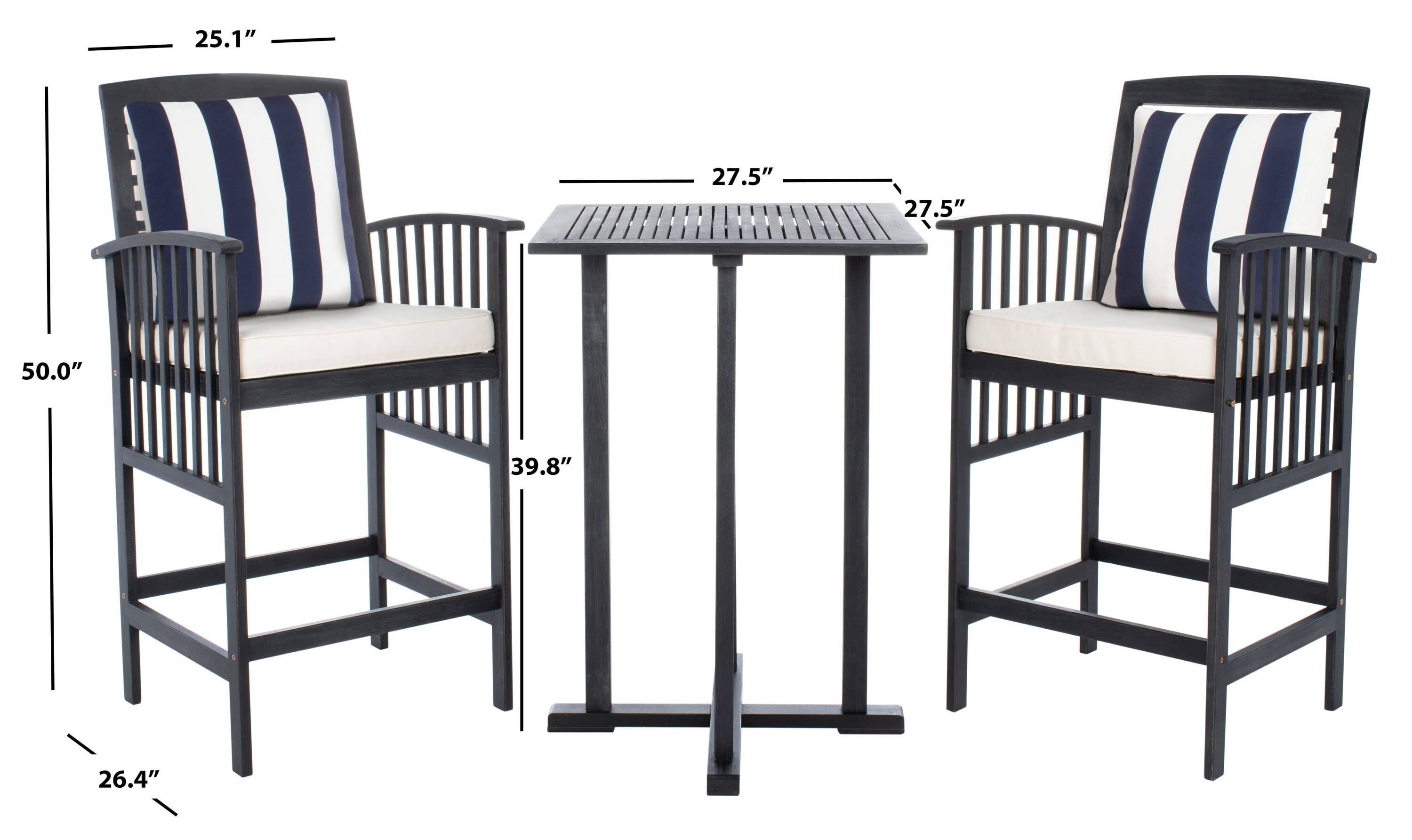 Safavieh PAT7043G Patio-Conversation-Sets - View #4