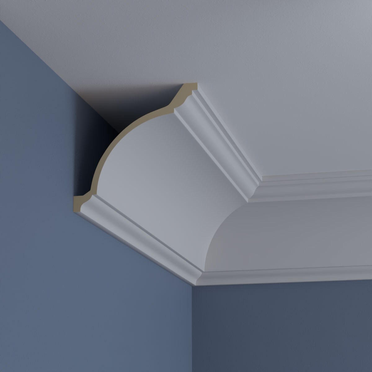 Eris 8-inch Primed Urethane Crown Moulding